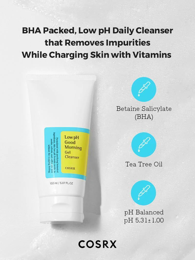 COSRX-Low pH Good Morning Gel Cleanser