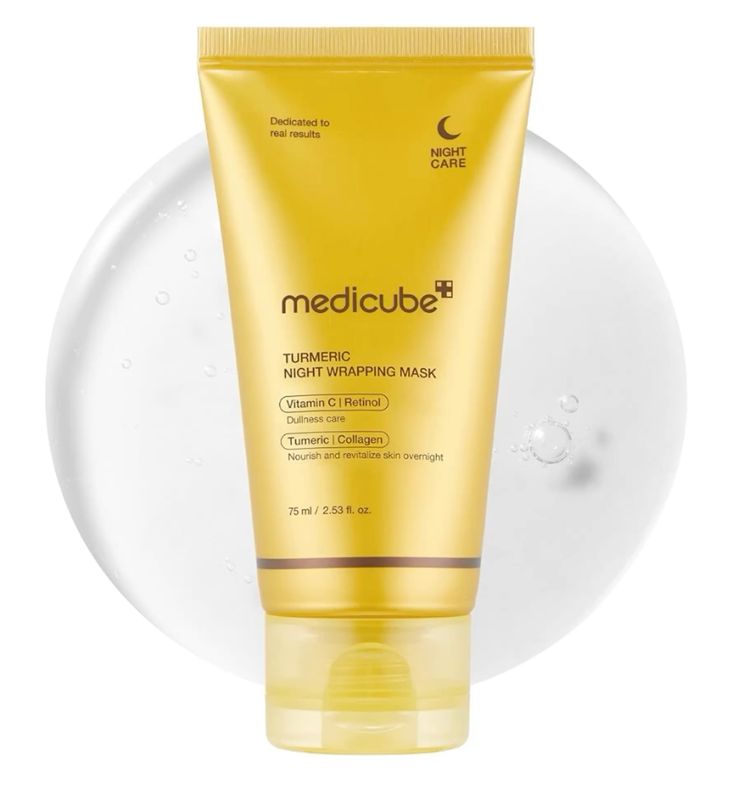 MEDICUBE- Mascarilla Nocturna Kojic Acid Turmeric Night Wrapping Mask