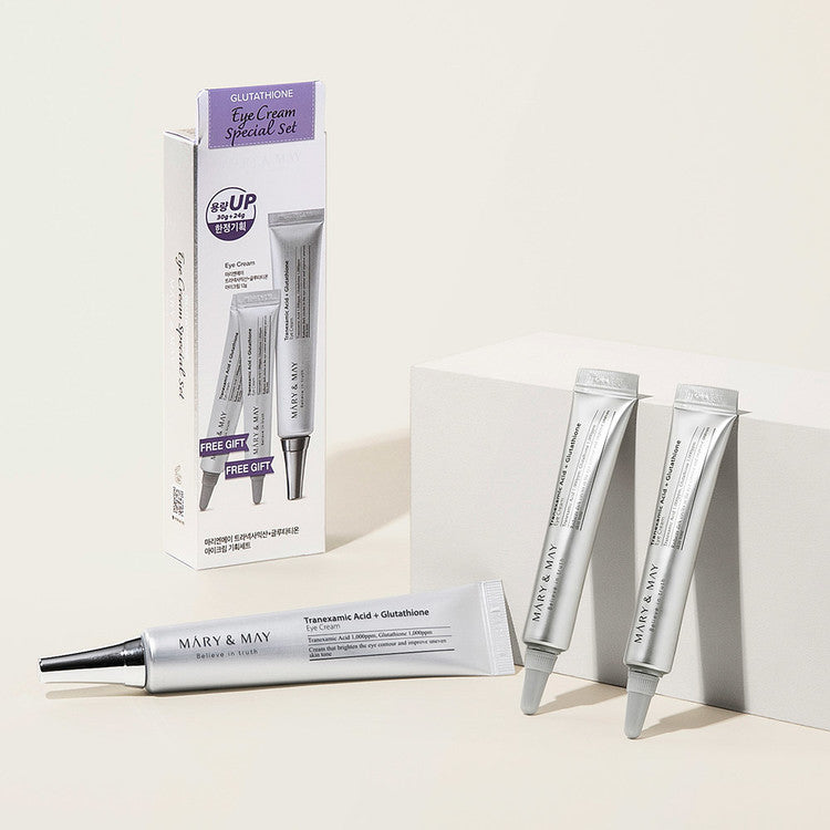 MARY & MAY- Glutathione Eye Cream Special Set (30g+12g x2)