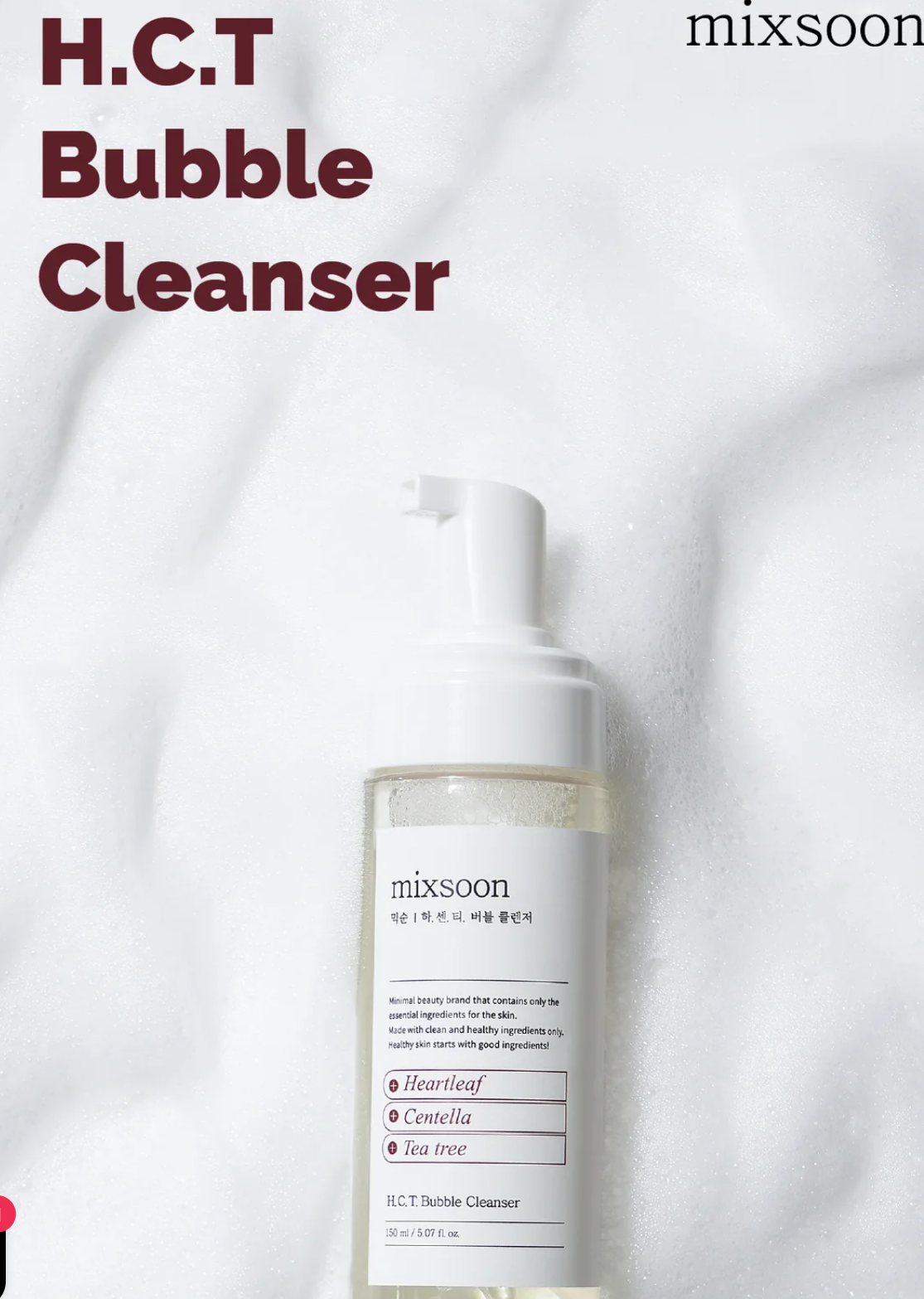 MIXSOON- H.C.T Bubble Cleanser