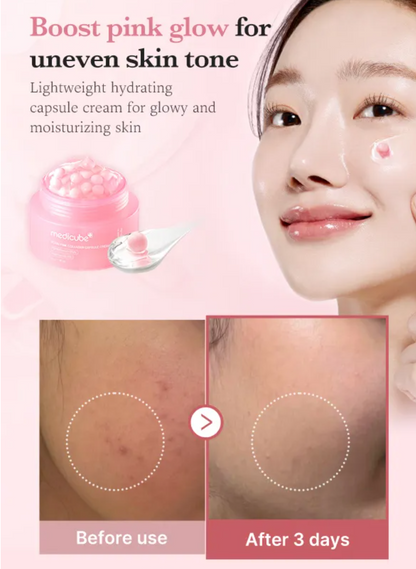 MEDICUBE-Crema Facial PDRN Pink Collagen Capsule Cream