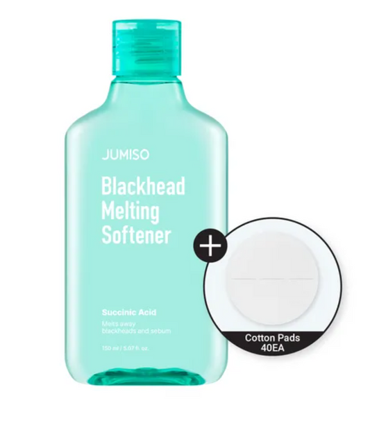 JUMISO - Set de Tratamiento de Puntos Negros Blackhead Melting Softener & Cotton Pad Set