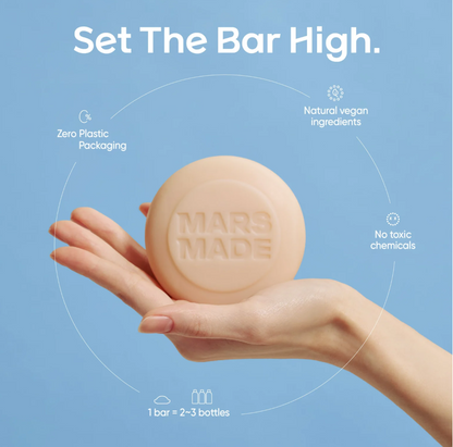 MARSMADE- Barra de champú con aceite de castor