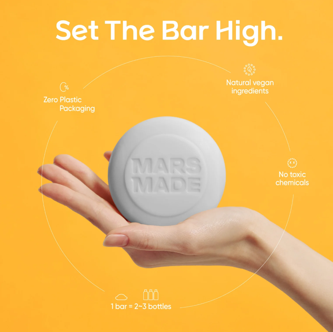 MARSMADE- Barra de champú de agua de arroz