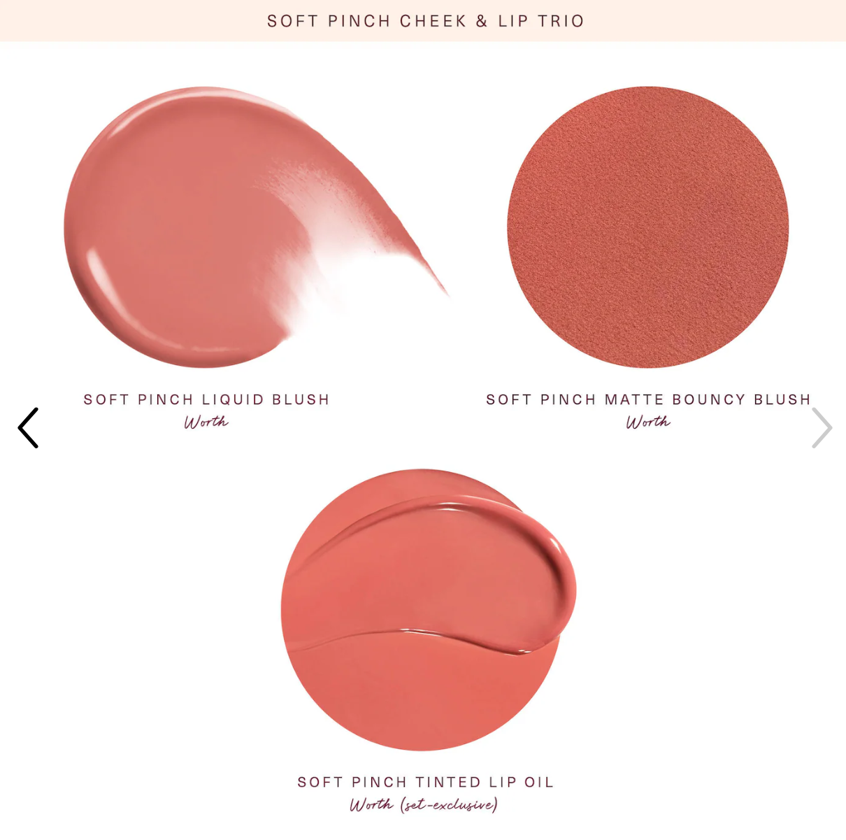 RARE BEAUTY- Soft Pinch Cheek & Lip Trio Makeup Gift Set